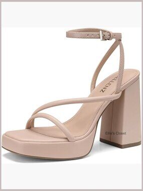 Chunky High Heels Platform Sandals Strappy Open Toe Block Heel